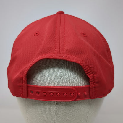 Cap America 5 Panel Red White One Size Rope Brim Snapback Polyester Logo Hat