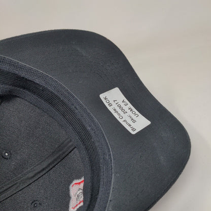 Beck's Key Fitted Hat Black OSFA Embroidered Stretch Fit Vent Holes