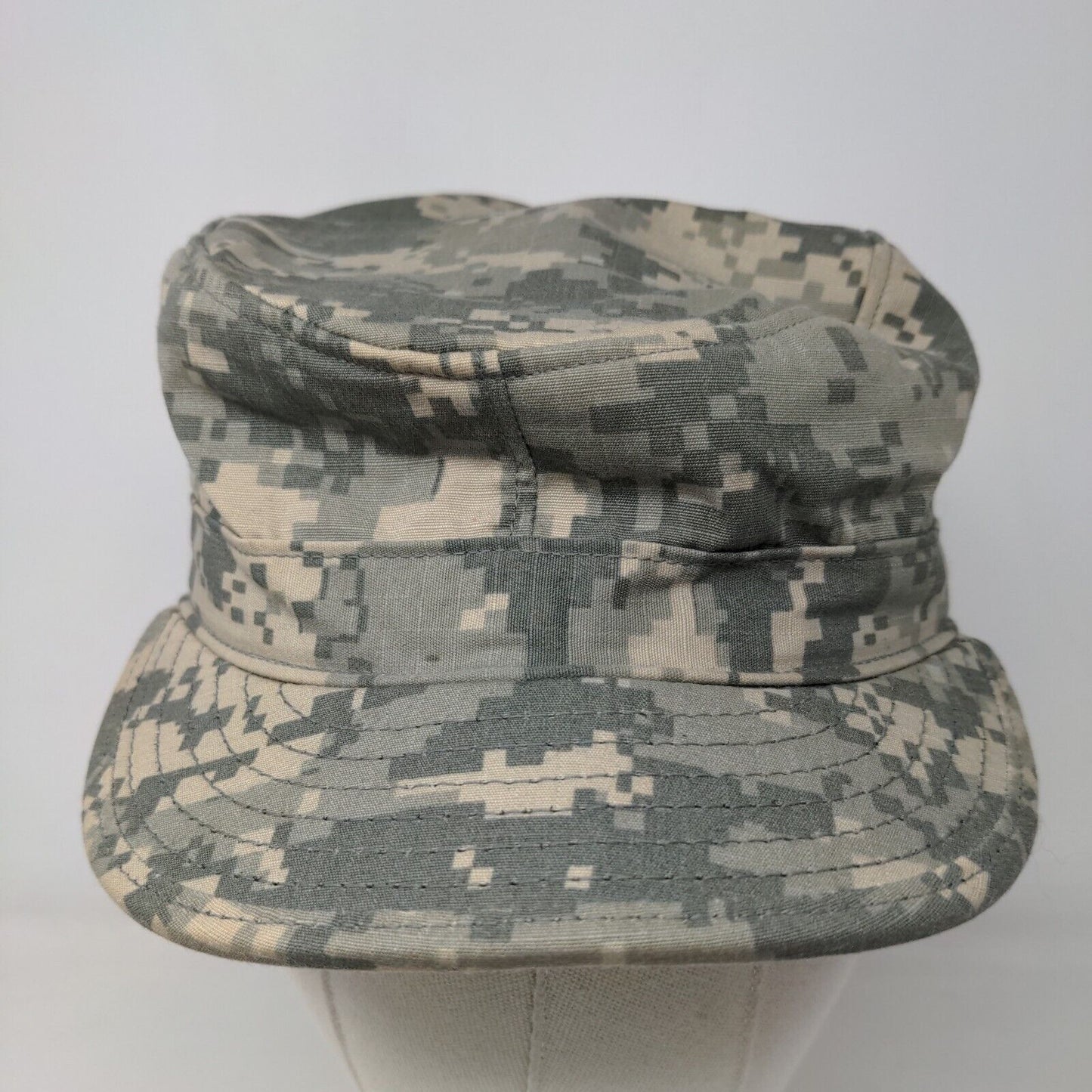 U.S. Military Mens Patrol Cap Green Digital Camo Size 6 3/4 Nylon Cotton Blend