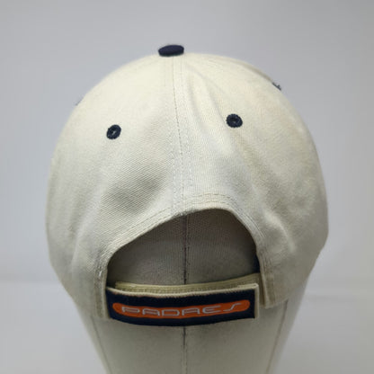 San Diego Padres MLB Twins Baseball Cap Beige Blue One Size Logo Strapback Hat