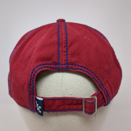 Tractor Supply Company Slideback Hat Red One Size Adjustable Embroidered 6 Panel