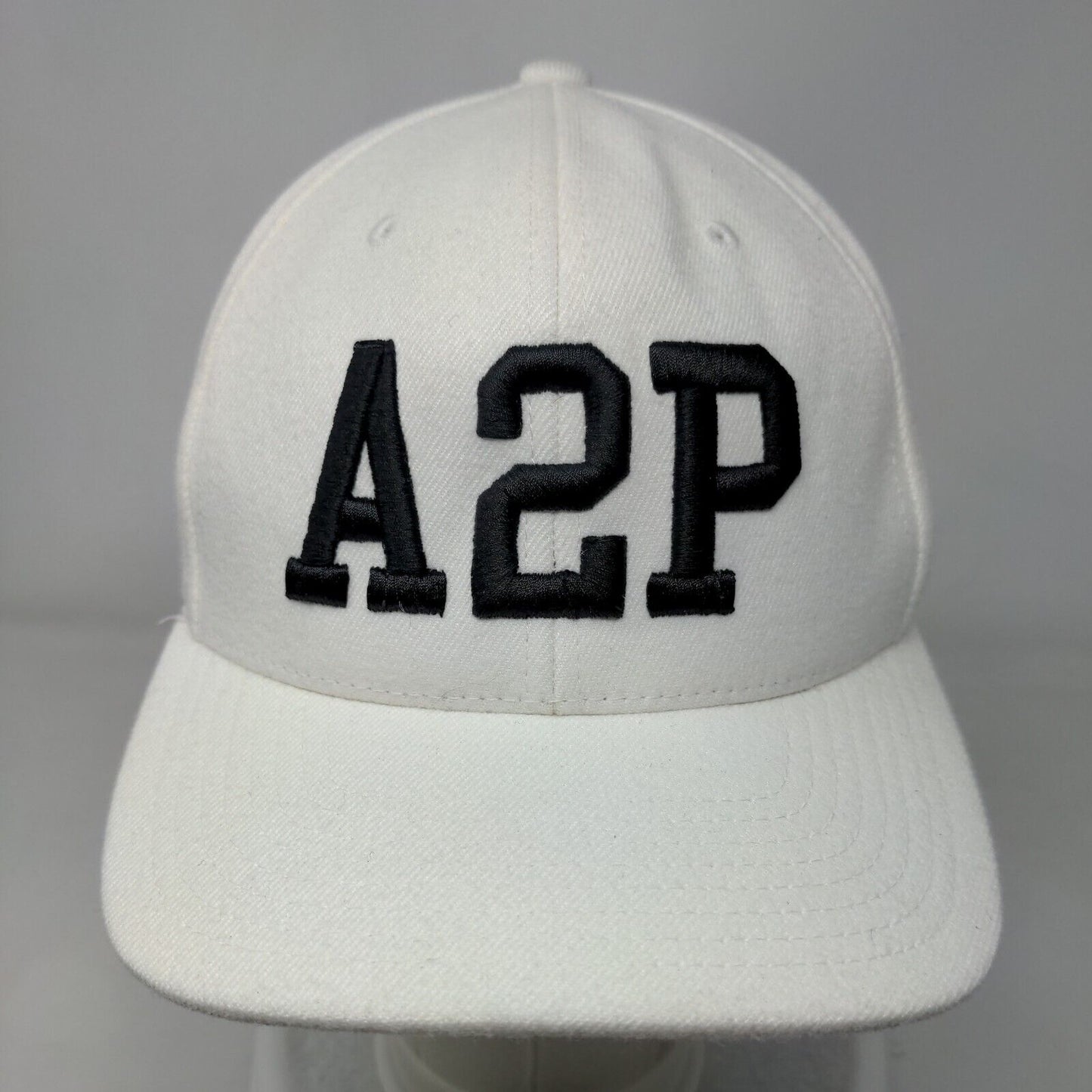 A2P Snapback Hat White One size Adjustable Embroidered 110 Flexfit Tech Yupoong