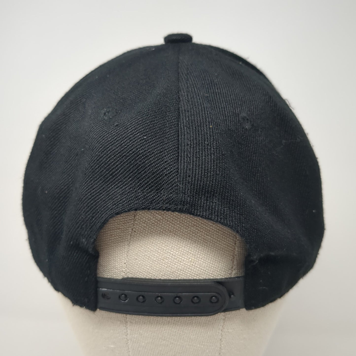 FB Snapback Hip Hop Hat Black One Size Adjustable Embroidered 6 Panel Polyester