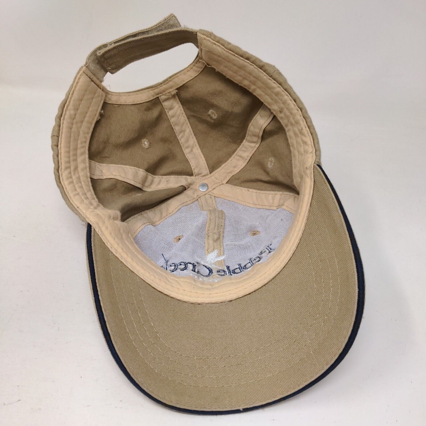 Pebble Creek Golf Club Tampa Florida Tan One Size Adjustable Embroidered 6 Panel