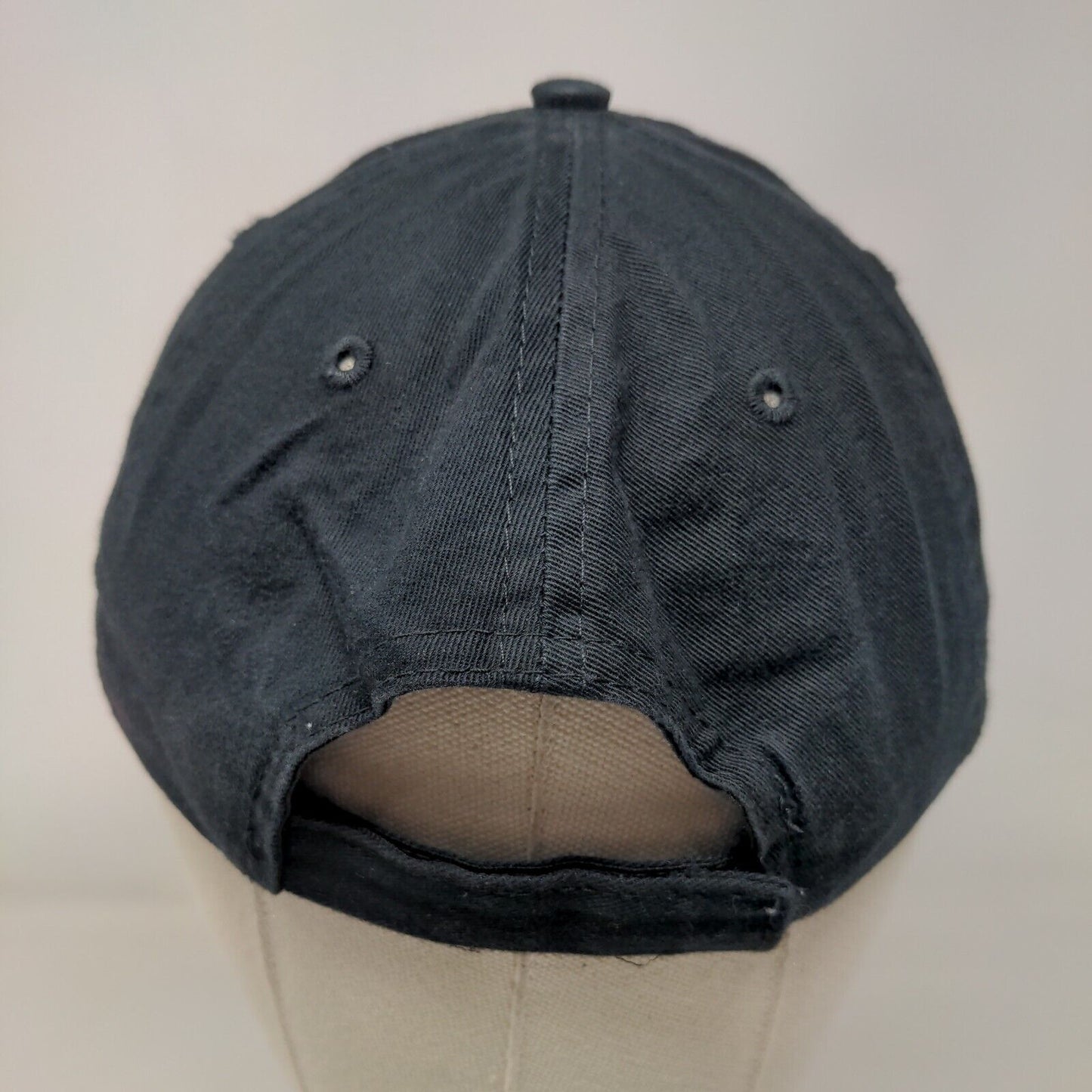 UEI College HVAC Strapback Hat Black One Size Embroidered Port & Company