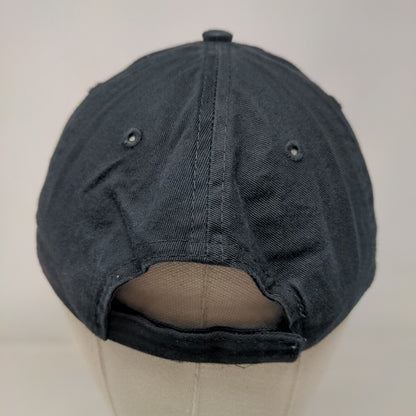 UEI College HVAC Strapback Hat Black One Size Embroidered Port & Company