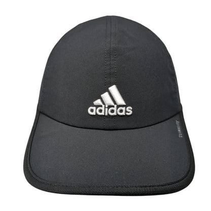 Adidas Climalite Strapback Hat Black One Size Adjustable Breathable 6 Panel