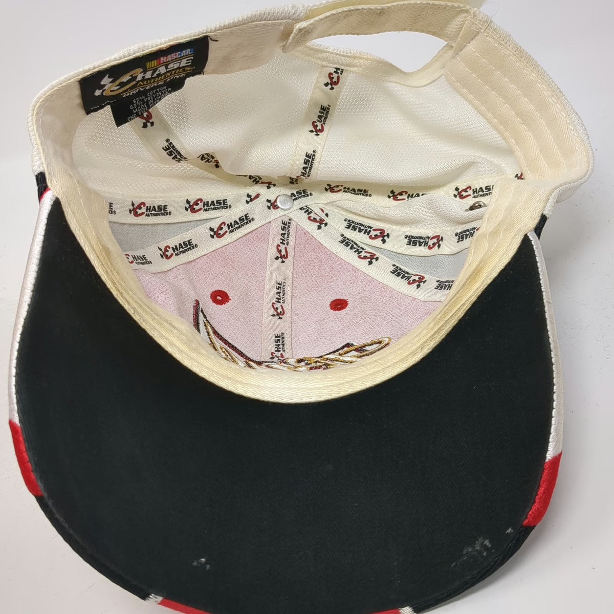 Chase Authentics Baseball Cap Red White NASCAR One Size Kasey Kahne Bud Hat