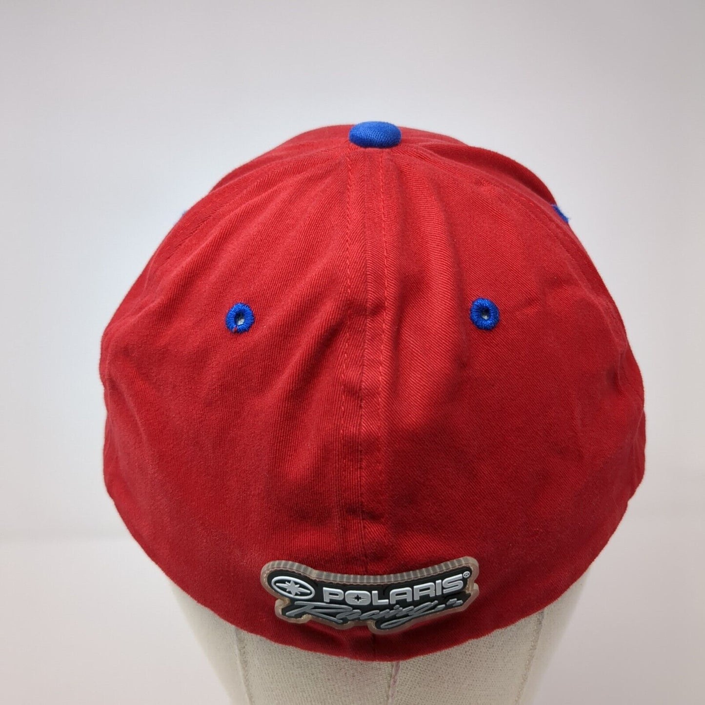 Polaris Racing Fitted Hat Red One Size Embroidered Outdoor 6 Panel