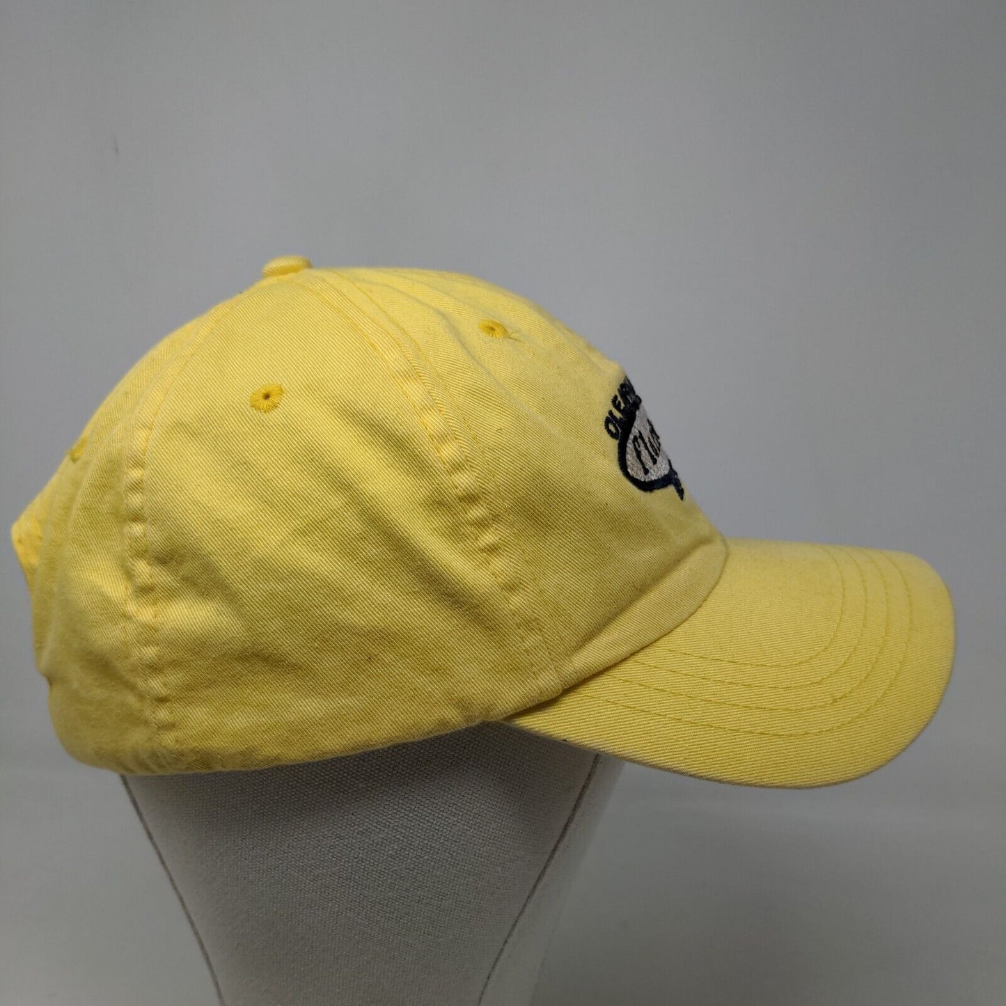 Unbranded Men's Slideback Hat Yellow Size OSFA Embroidered Clearwater Beach FL