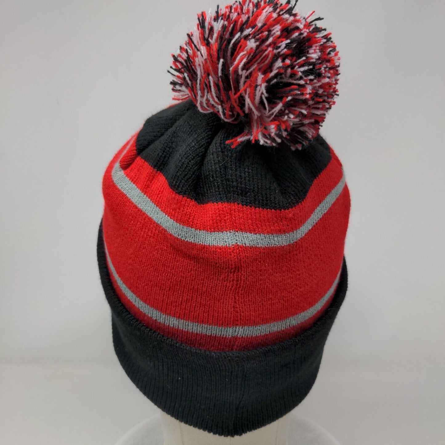 Health Indiana Hoosiers Beanie Hat Multicolor One Size Pom Pom Embroidered Hit
