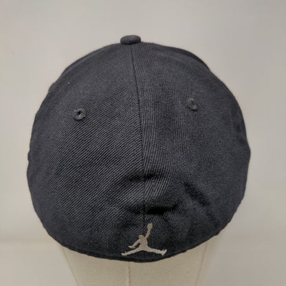 Jordan Jumpman Fitted Hat Black 7 1/4 Embroidered Vent Holes 6 Panel