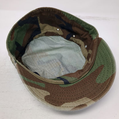 Green Brown Black Army Cap One Size Woodland Camo Patrol Tactical Hat