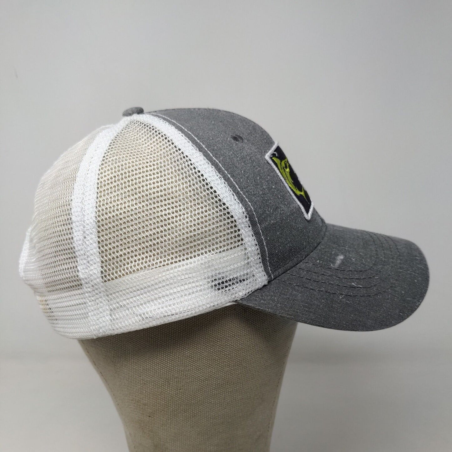 Unbranded Men's Snapback Mesh Back Hat Gray White Myrtle Beach South Carolina