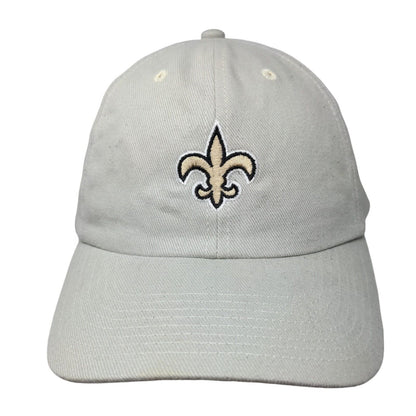 New Orleans Saints Strapback Hat Tan OSFA Adjustable Embroidered 6 Panel NFL