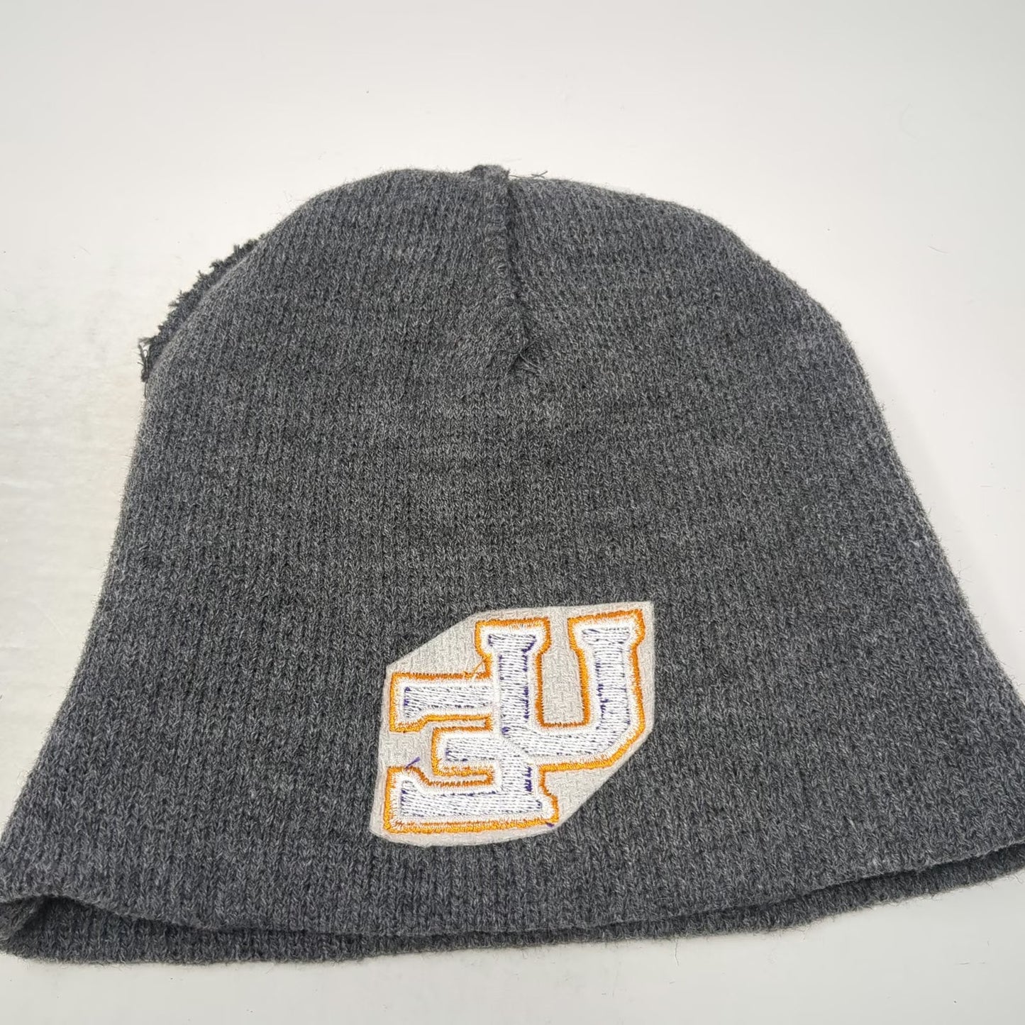 Port & Company Evansville Purple Aces NCAA Beanie Gray One Size Hat UE Logo Knit