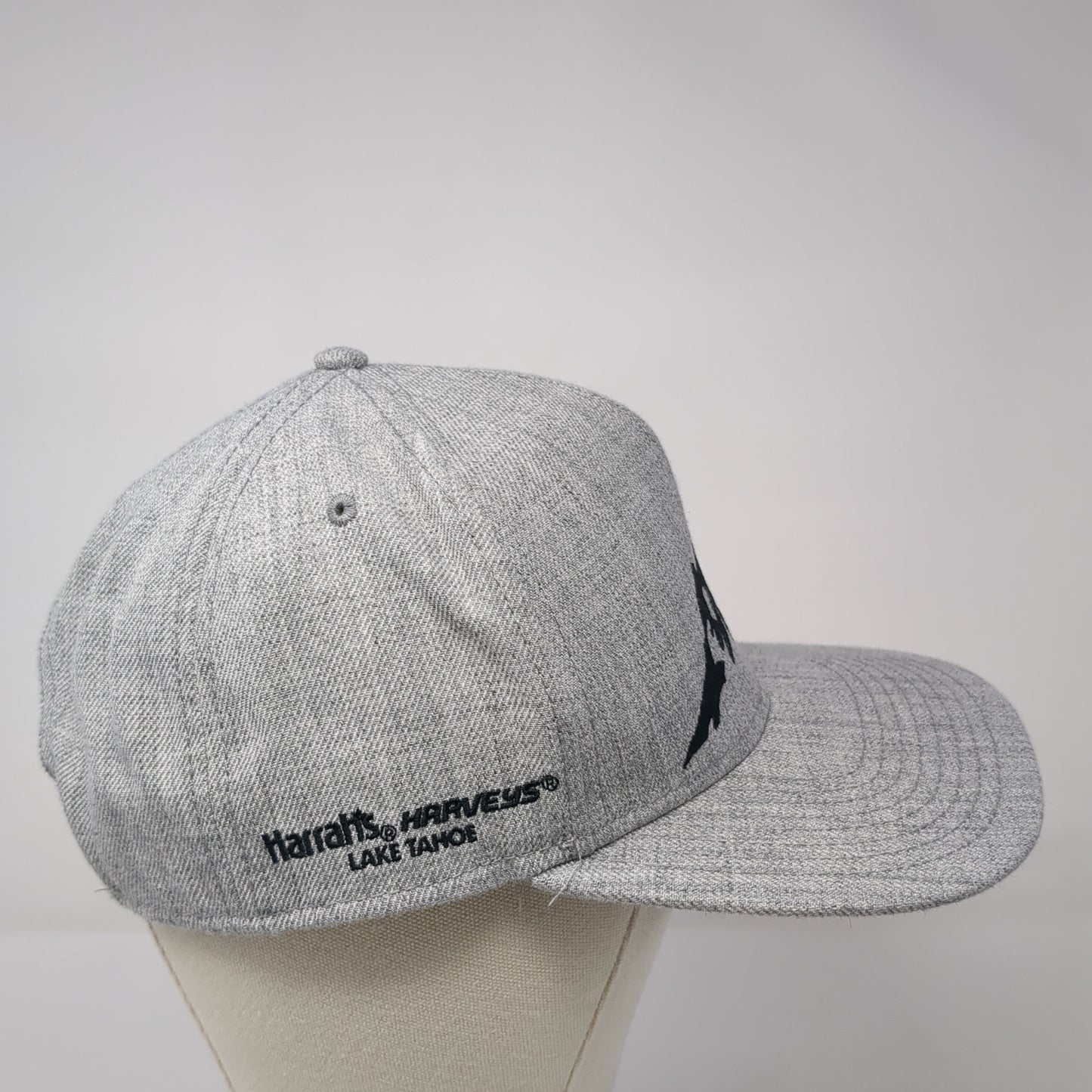 Haralts Harveys Lake Tanoe Snapback Hat Gray OS Adjustable Embroidered Otto