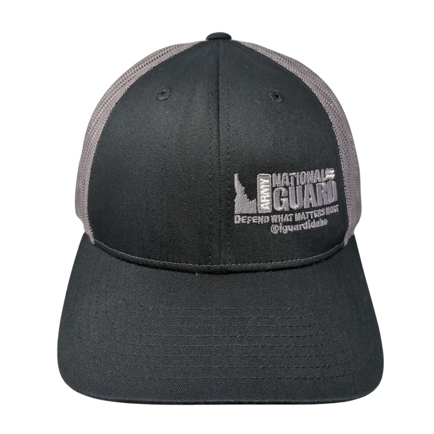 Idaho Army National Guard Snapback Trucker Hat Black M/L Richardson