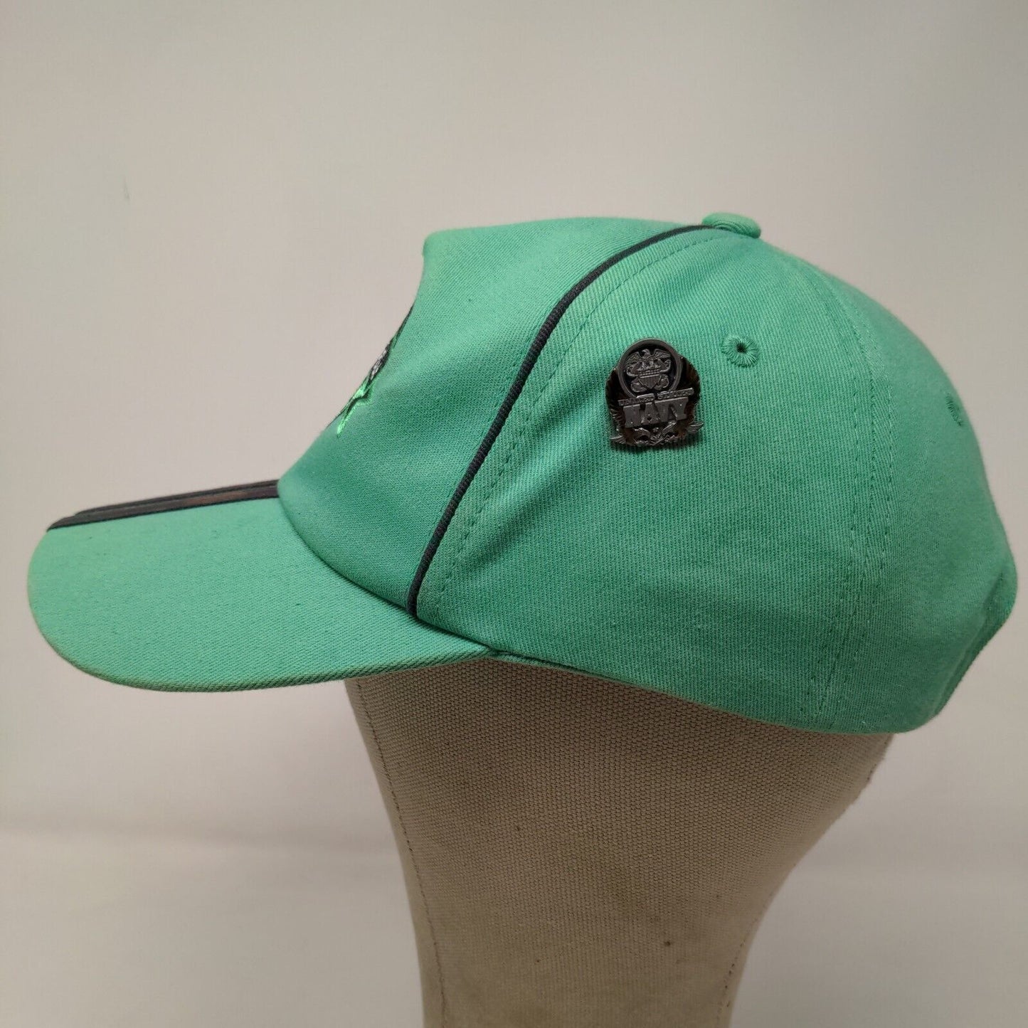 Lansdowne Men's Strapback Hat Green Adjustable Embroidered Logo Emerald Isle