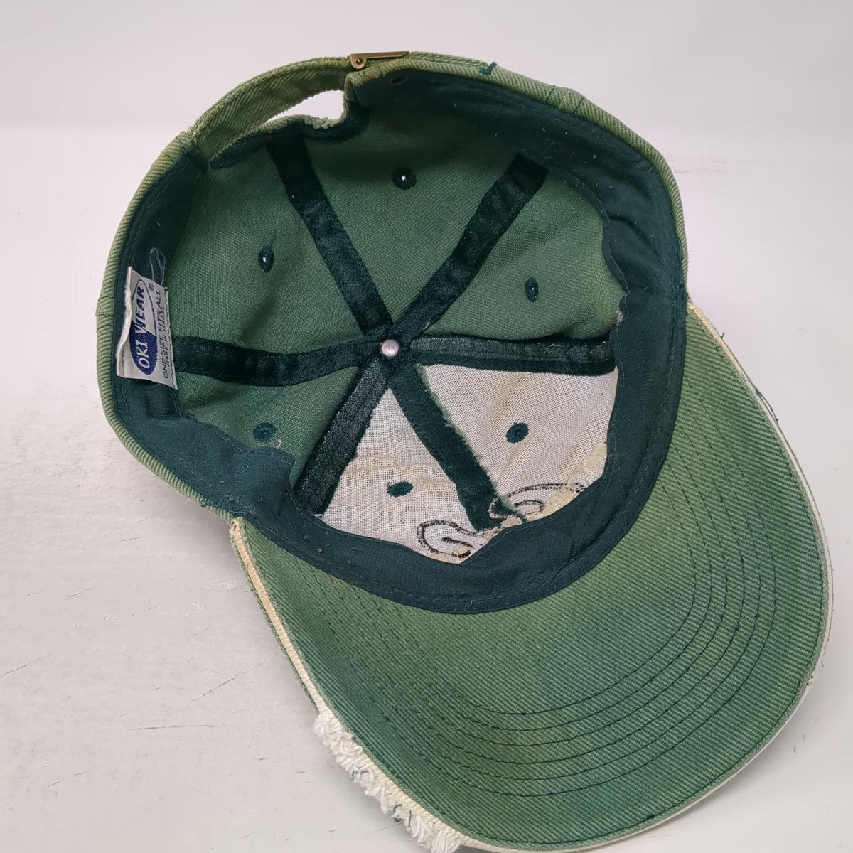 Oki Wear Baseball Cap Green One Size Cypress Cove CC Embroidered Slideback Hat