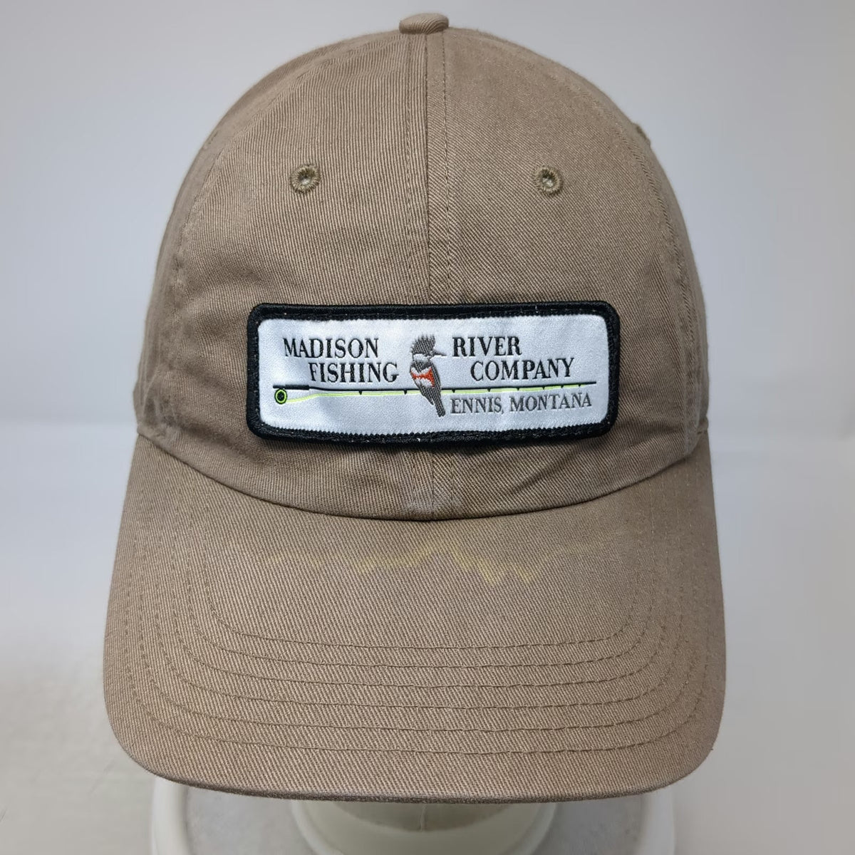 Richardson Baseball Cap Brown L Madison River Fishing Company Montana Patch Hat