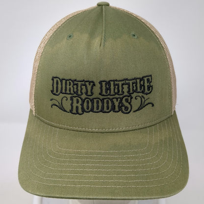 Richardson Trucker Hat Green One Size Dirty Little Roddys Mesh Back Snapback