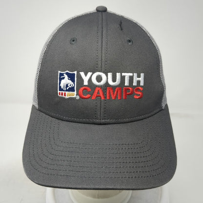 The Game Trucker Hat Gray One Size Youth Camps Rodeo Starts Here Snapback