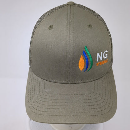 NG Hydrovac Snapback Trucker Hat Green One Size Adjustable Mesh Back Richardson