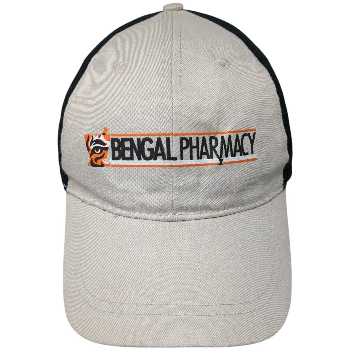 Bengal Pharmacy Strapback Hat Tan One Size Adjustable Colorblock