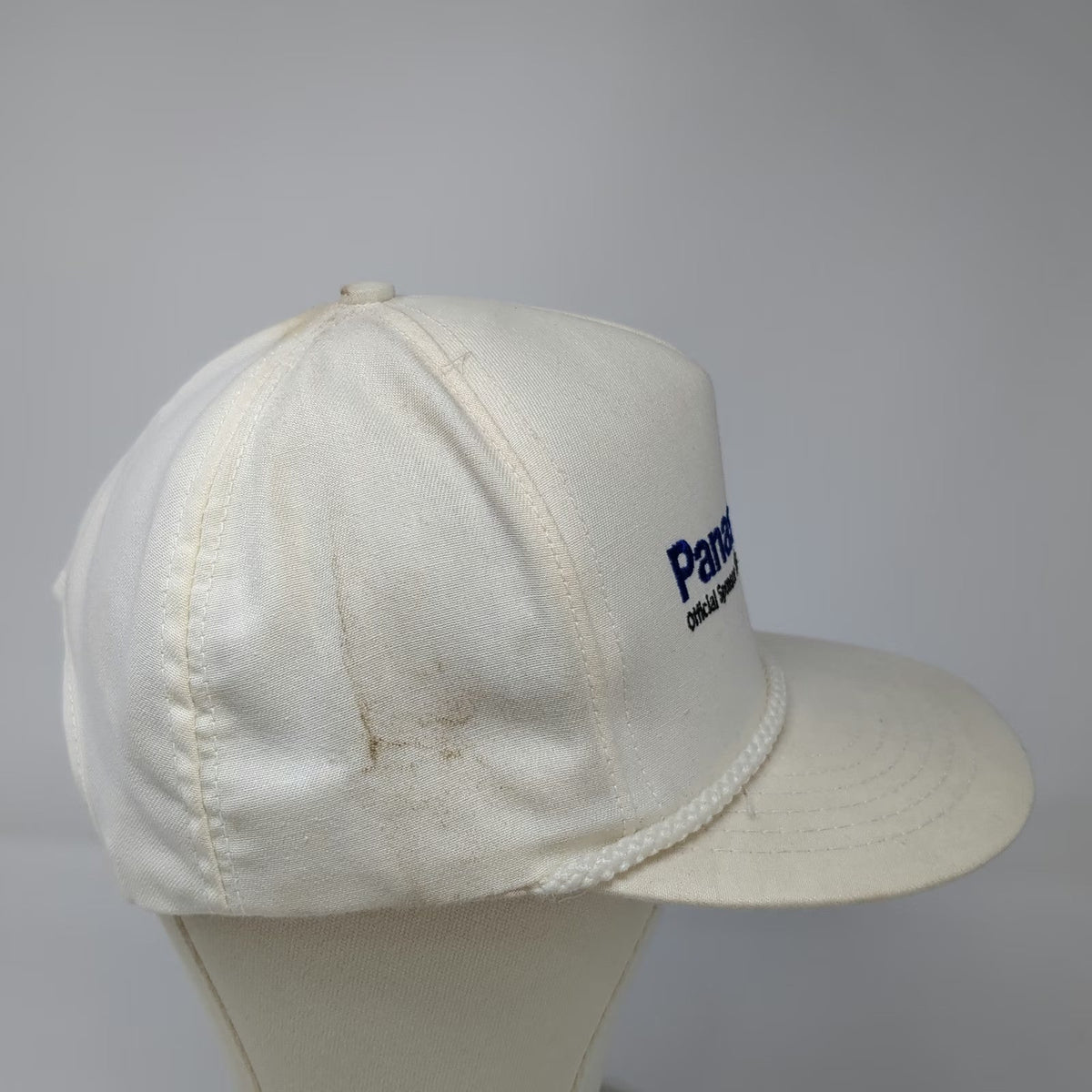 Stylemaster 5 Panel White Hat 7 5/8 Panasonic 1992 US Olympic Team Rope Snapback