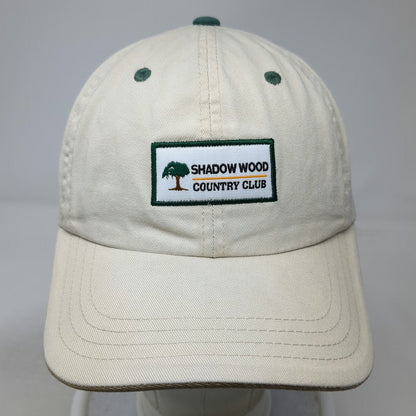 Imperial Shadow Wood Country Club Golf Patch Baseball Cap Beige OSFM Hat Green