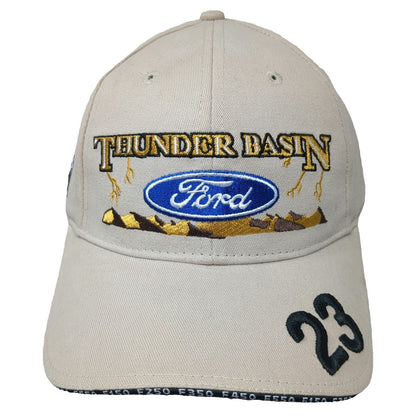 MARR Ford Thunder Basin Baseball Cap Beige One Size Gillette Wyoming Hat 23 F150