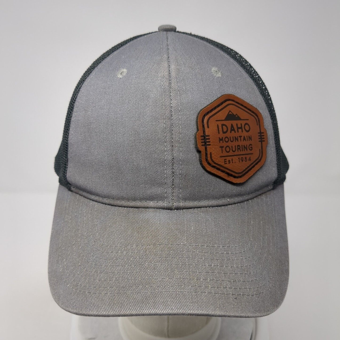 Idaho Mountain Touring Patch Snapback Trucker Hat Gray One Size Outdoor