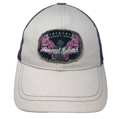 Winchester Mystery House Immortal Beloved Gray Purple Mesh Trucker Hat One Size