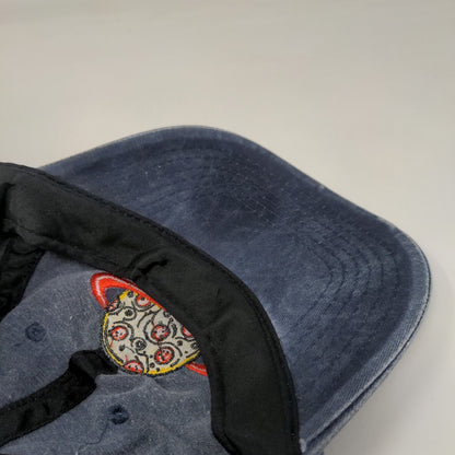 Melting Planet Slideback Hat Blue One Size Adjustable Embroidered Sol