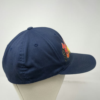 Port Authority Baseball Cap Blue XL Bigfoot Pizza Hut Promo Flexfit Graphic Hat