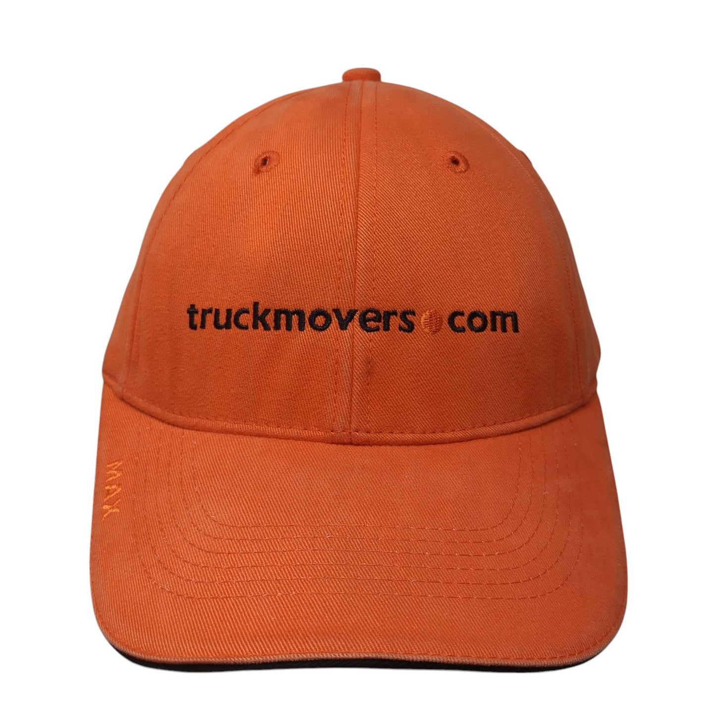 Truckmovers.com Strapback Hat Orange One Size Adjustable The Max Hat