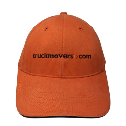 Truckmovers.com Strapback Hat Orange One Size Adjustable The Max Hat