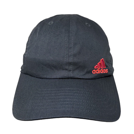 Adidas Strapback Hat Gray One Size Adjustable Embroidered 6 Panel Climalite