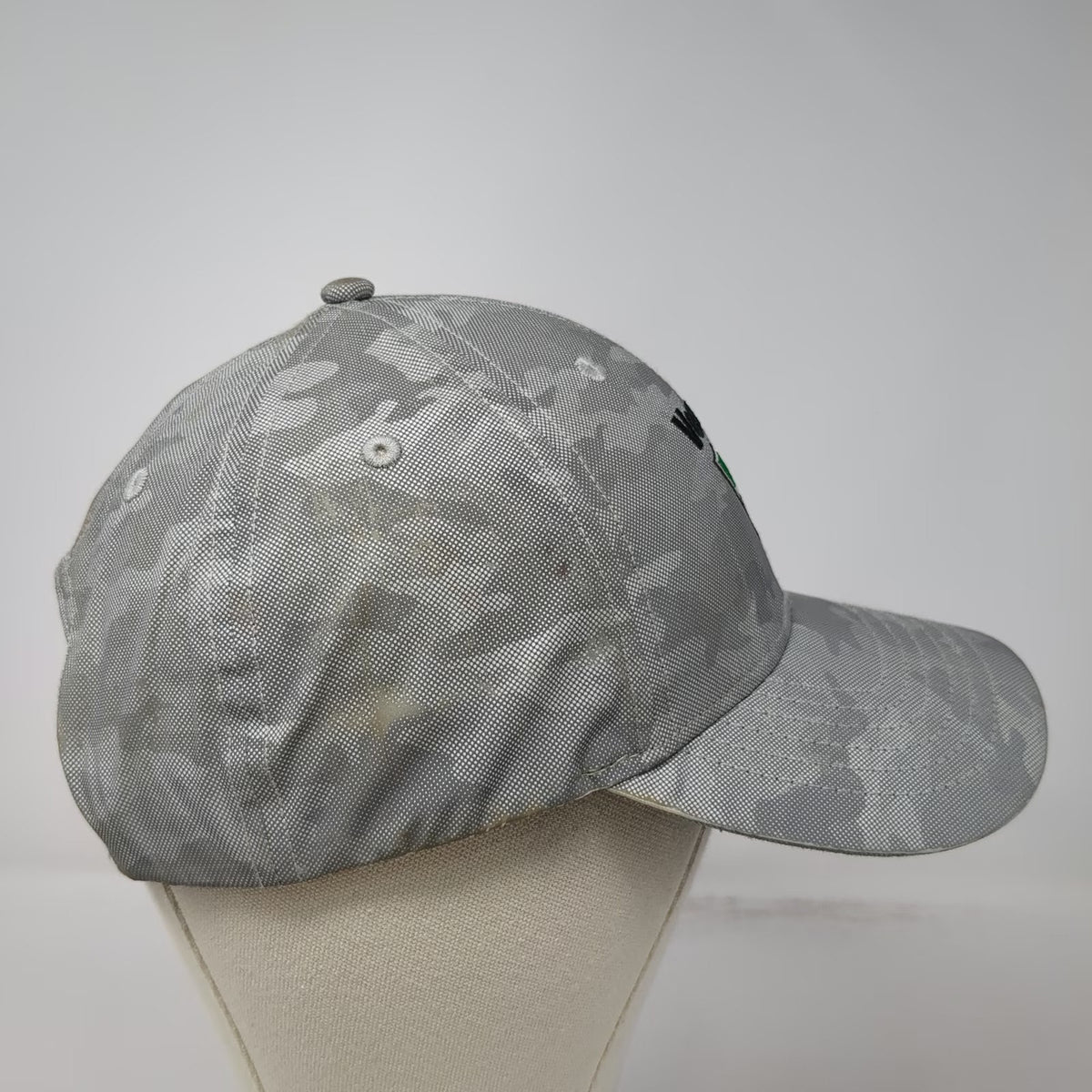 Vermeer Snapback Hat Gray Camo One Size Industrial Logo Polyester Adjustable