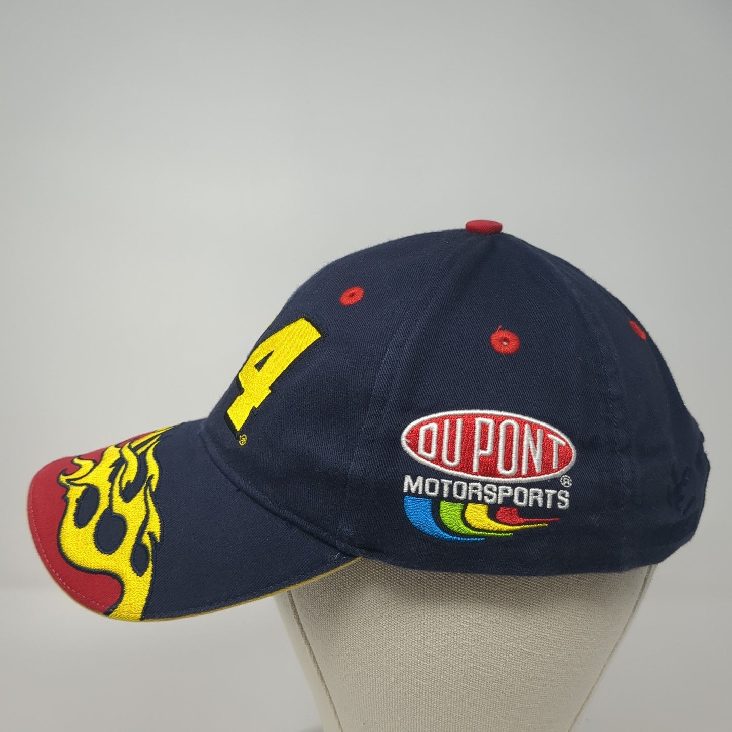 24 Jeff Gordon Flame Strapback Hat Blue One Size Chase Authentics