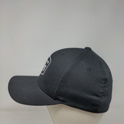 Advanced Sign Fitted Hat Black S/M Flexfit Embroidered 6 Panel Port Authority