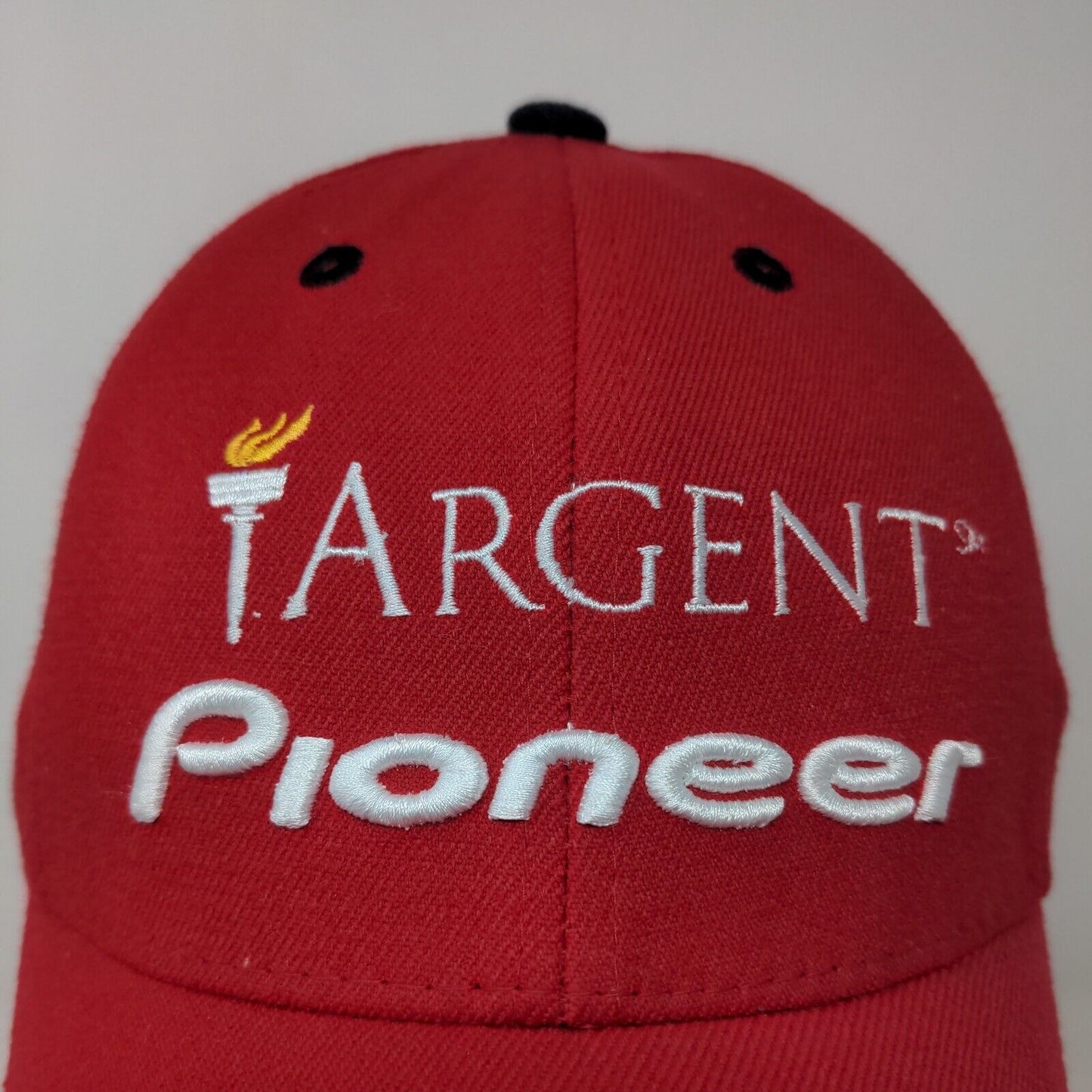 Targent Pioneer Men's Fitted Hat Red OSFA Embroidered #16 Rahal Letterman Racing