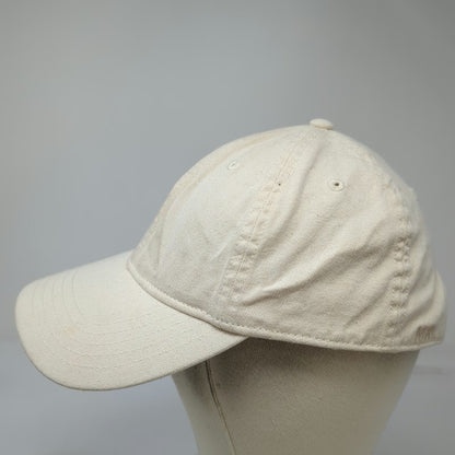 Madewell Baseball Cap Beige One Size Leather Strapback Organic Cotton Hat Plain