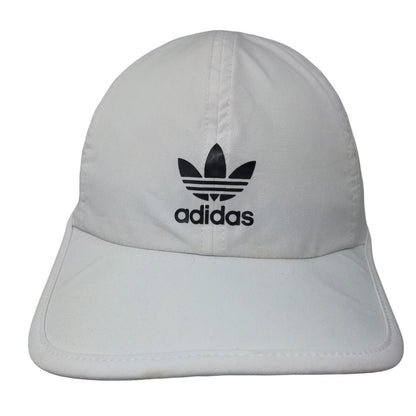 Adidas Men's Strapback Hat White Graphic Trefoil Logo Polyester Blend