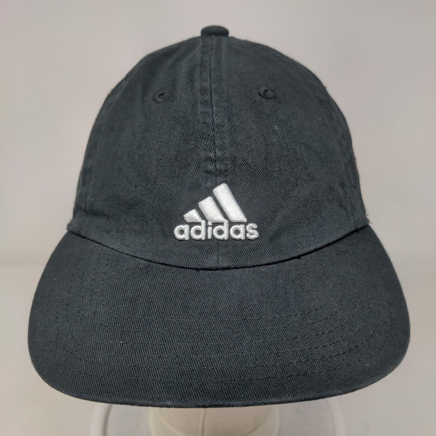 Adidas 3 Stripes Slideback Hat Black One Size Embroidered Aeroready