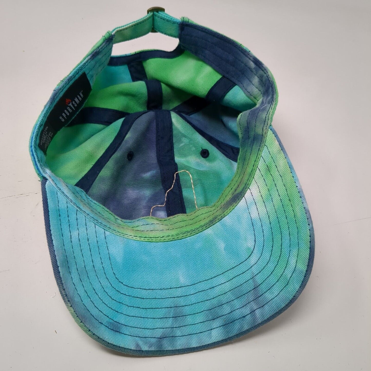 Idaho Slideback Hat Multi One Size Tie Dye Leather Patch Sportsman