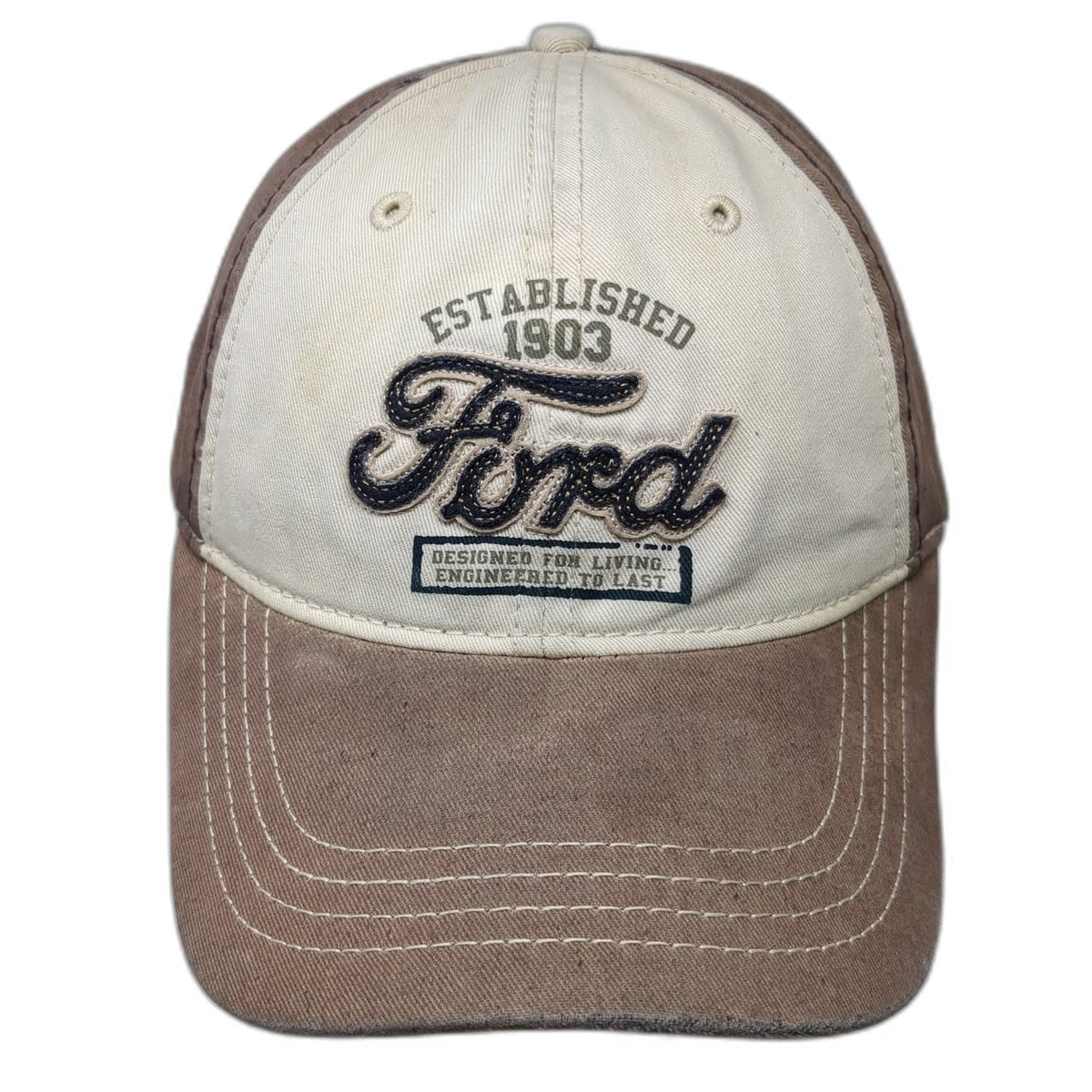 H3 Sportgear Ford Logo Brown Baseball Cap Hat One Size Strapback Embroidered