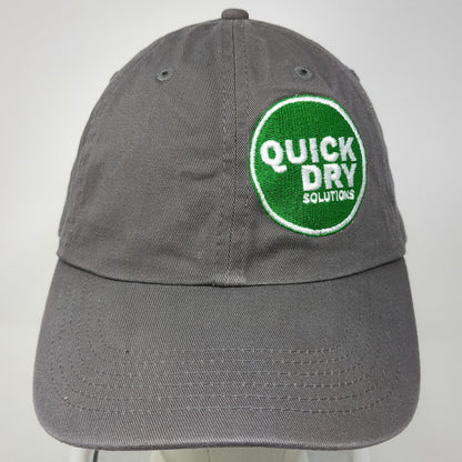 Quick Dry Solutions Green Gray Baseball Cap One Size Adjustable Slideback Hat