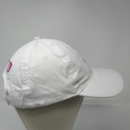 Big Baseball Cap White One Size Flamingo Yooz Logo Strapback Cotton Hat